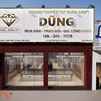 Thiết Kế Tiệm Vàng Dũng Sang Trọng và Ấn Tượng